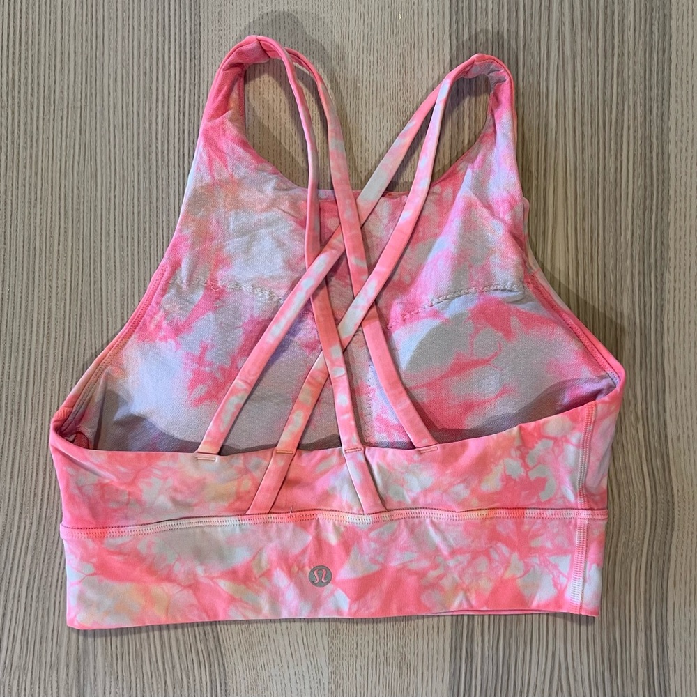 Lululemon Grapefruit Shibori Sports Bra Size 6